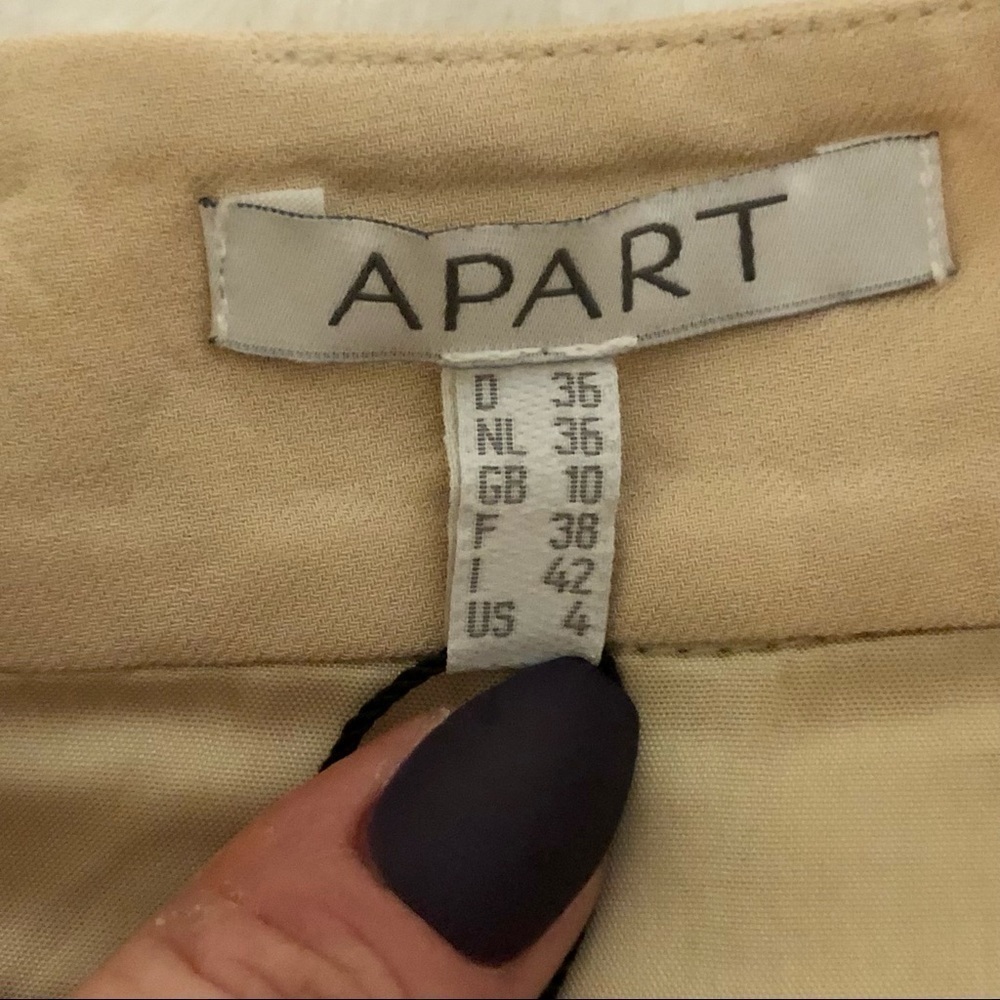 Apart Tan Pencil Skirt Size 4 - Picture 7 of 11